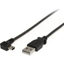 STARTECH STC USB2HABM6RA - StarTech.com 6 ft Mini USB Cable - A to Right Angle Mini B -