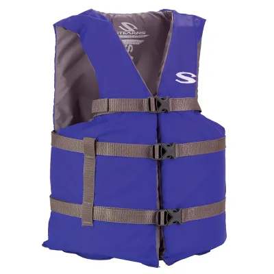Stearns 2158931 - Stearns Adult Life Vest USCG Approved Type III PFD - Blue - 