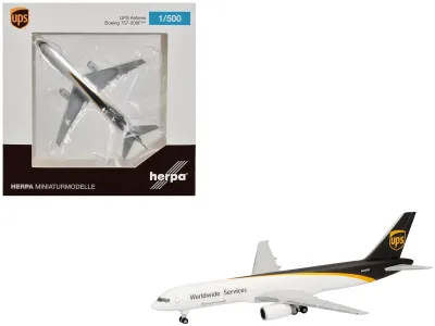 Herpa HE524612-001 - Boeing 757-200F Commercial Aircraft UPS Worldwide Service (N