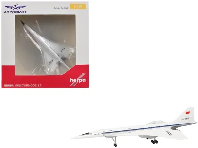 Herpa HE562867 - Tupolev Tu-144D Commercial Aircraft Aeroflt - Technik Museum