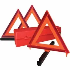 DEFLECTO DEF 73071100 - Deflecto Emergency Warning Triangle Kit - 17.3 Width x 16.5 
