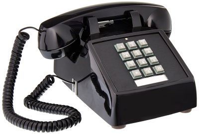 Cortelco ITT-2500-V-BK - 250000-VBA-20M Desk w Volume BLACK