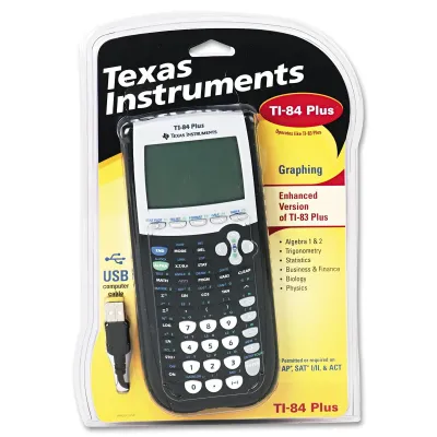 Texas Instruments 84PL/FC/1L1 - Texas Instruments TI-84 Plus Graphing Calculator - Clock, Da