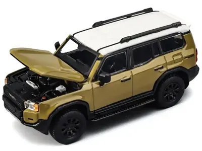 Trends Hobby 241079(A) - Toyota Land Cruiser 250 Sand with White Top 164 Diecast Mode