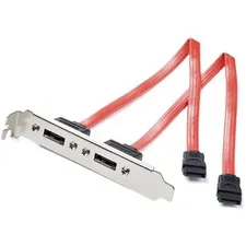 STARTECH STC ESATAPLATE2 - StarTech.com SATA to eSATA Slot Plate Bracket - 1 ft eSATASA