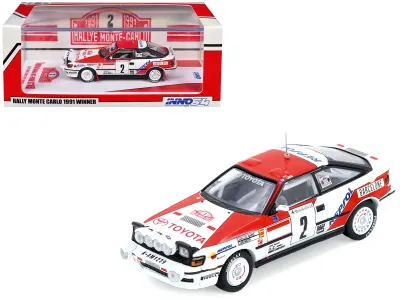 Inno Models IN64-ST165R-91MCW - Toyota Celica GT-Four (ST165) 2 Carlos Sainz - Luis Moya Win
