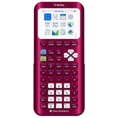 Texas Instruments 84EVO/FC/1L1/A8 - TI84 Evo Raspberry Metallic