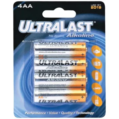 ULTRALAST ULA4AA - 4PK 1.5 AA BATTERY