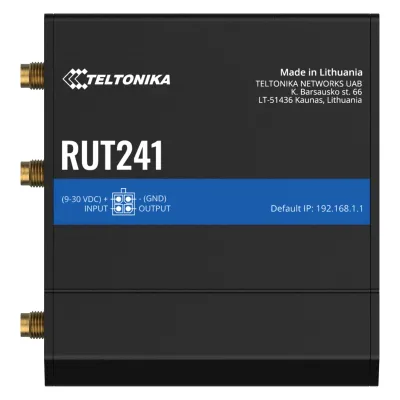Teltonika Networks RUT241098000 - RUT241 NORTH AMERICA  STANDARD PACKAGE WITH US PSU, COMPACT,