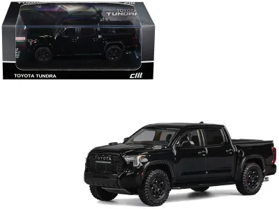 CM Models CM64-TUNDRA-04 - Toyota Tundra Pickup Truck Black 164 Diecast Model Car by CM