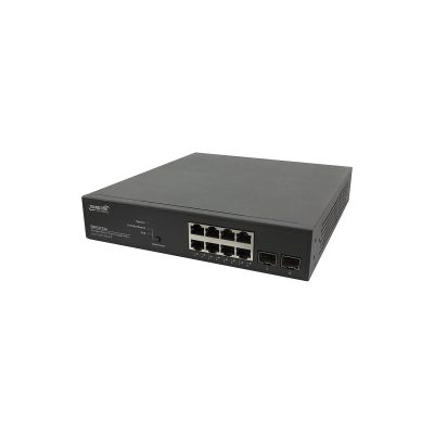 Transition Networks SM8TAT2SA-NA - SMART MANAGED POE+ SWITCH, 8-PORT GIGABIT POE+, 2-PORT 10010