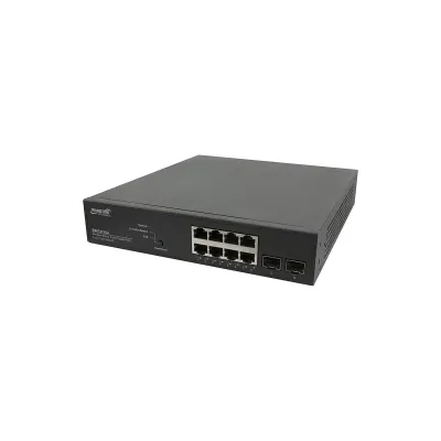 PELCO SM8TAT2SA-NA - 10-Port Gigabit Managed Switch (8) PoE+ budget 130W; (2) SFP