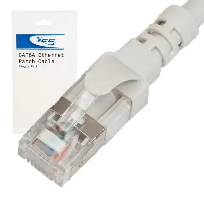 International Connectors and Cable Corp. ICC-ICPCSG03WH - PATCH CORD, CAT6A, FTP, 3FT, WH