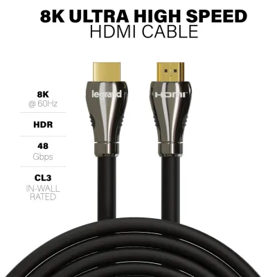 ONQ AC8K2MBK - 48GBPS 8K ULTRA HIGH SPEED HDMI CABLE 2M