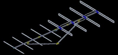 SKY BLUE ANTENNA SBFM9 - SBFM9 Long Range FM Antenna 135 Boom High Gain