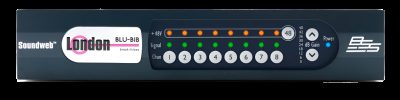 BSS BLU-BIB - Break-In Box W Blu Link 8 Channel Analog Switchable Phantom 