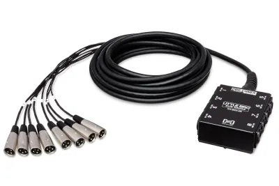 Hosa Tech SH-6X2-50 - Pro-Conex Little Bro Sub Snake 6 X Xlr Sends And 2 X 14 TRS 