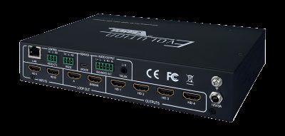 DEVOLUTIONS EVSP24VW - Expandable 4K 2x4 HDMI Video Wall Processor