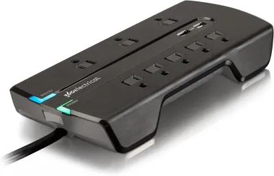 360 ELECTRICAL 360543 - Director3.4 Surge Protector With 8 Outlets 3.4 Amp17 Wat