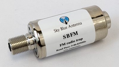 SKY BLUE ANTENNA SBFM - FM trap for TV antennas