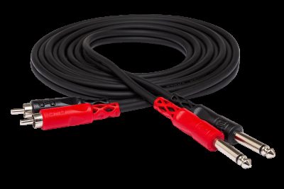Hosa Tech CPR-202 - Stereo Interconnect Dual 14 TS To Dual Rca 2 M