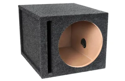 ATREND 12SQVATREND - Atrend Single 12 Vented Woofer Enclosure - Charcoal Carpet C