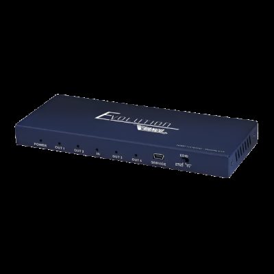 DEVOLUTIONS EVSP4K14 - Slim Hdmi 1x4 4k Splitter 4k60hz Hdr Hdcp2.2