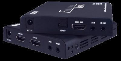 DEVOLUTIONS EVEX4K70 - HDMI Extender 4K 70M W Loop Out Digital Optical Breakout Bi-