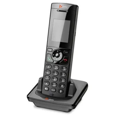 POLY 89B48AA#ABA - POLY VVX D230 DECT PHONE HANDSET AND CHARGING CRADLE WITH PO