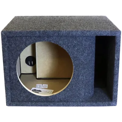 ATREND 15SQVKFATREND - Dual 15 Kerf-Vented Woofer Enclosure - Charcoal Carpet Cover
