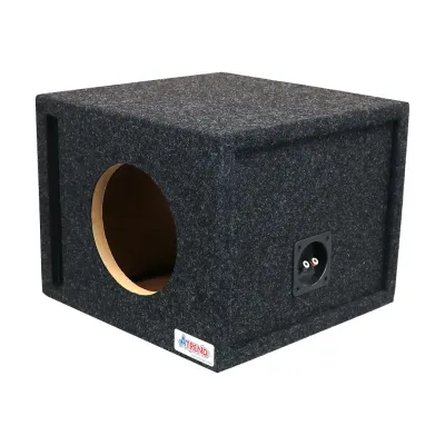 ATREND 8SQVATREND - Single 8 Vented Woofer Enclosure - Charcoal Carpet Covering