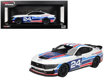 Top Speed TS0657 - Ford Mustang Dark Horse 24 Ford Performance Racing School Wh