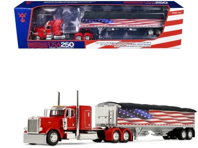 First Gear 69-2367 - Peterbilt 389 with 48 Flat Top Sleeper and 43 Wilson Paceset