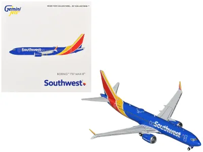 GeminiJets GJSWA2372 - Boeing 737 MAX 8 Commercial Aircraft Southwest Airlines (N87