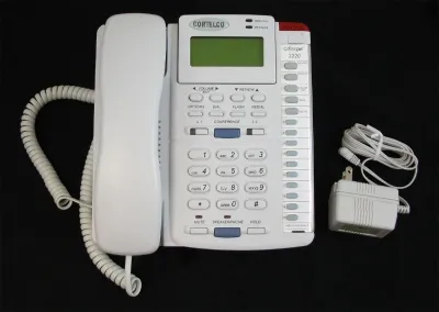 Cortelco ITT-2220FROST - 222021-TP2-27E Colleague 2-Line EN FT