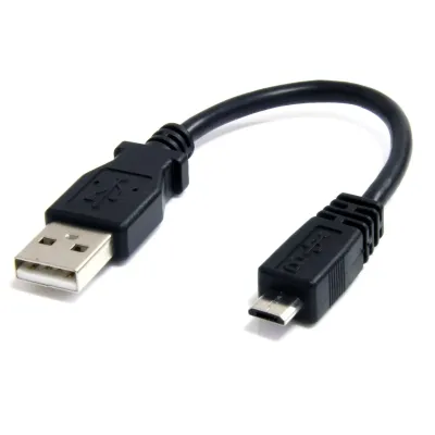 STARTECH STC UUSBHAUB6IN - StarTech.com 6in Micro USB Cable - A to Micro B - 6 USBUSB M