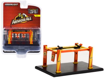 Greenlight 16150B - Adjustable Four-Post Lift BFGoodrich White and Red Four-Post
