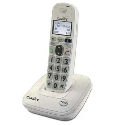 CLARITY 53704-000 - (53704-000) DECT 6.0 AmplifiedLow Vision Cordless Phone with