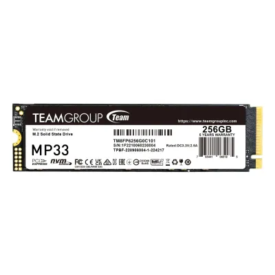Team Group Inc TM8FP6256G0C101 - TEAMGROUP MP33 M.2 2280 256GB PCIE 3.0 X4 WITH NVME 1.3 3D N