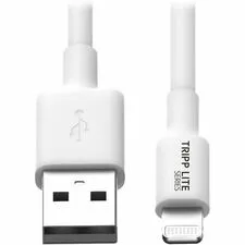 EATON TRIPP LITE SERIES CONNECTIVIT TRP M100006WH - Tripp Lite series 6ft (1.8M) White USB Sync  Charge Cable wi
