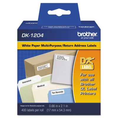 Brother BRT DK1204 - Brother QL Printer DK1204 Multipurpose Labels - 2 18 Width x