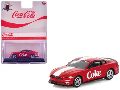 Motorcity Classics 450030 - 2018 Ford Mustang GT Coca-Cola Red with White Stripes 164 Di