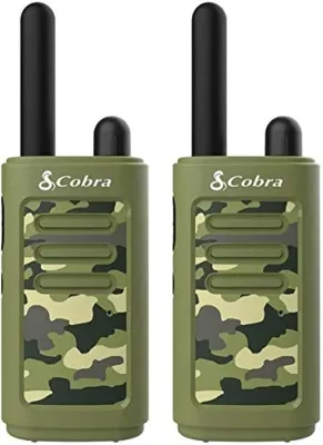 COBRA ELECTRONICS HE150 G - KIDS HERO 16-MILE RANGE WALKIE TALKIES, GREEN, 2 PACK