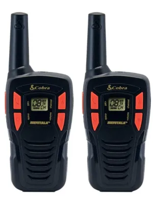COBRA ELECTRONICS ACXT145 - COBRA 16-MILE RANGE TWO-WAY RADIO, 2 PACK. COMPACT AND LIGHT
