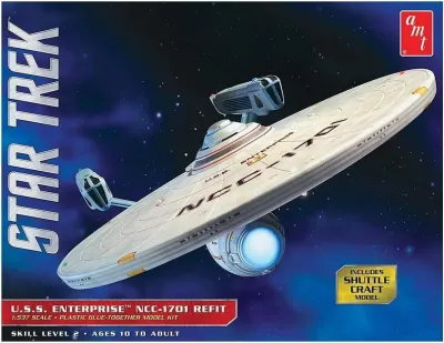 AMT AMT1080 - Skill 2 Model Kit U.S.S. Enterprise NCC-1701 Refit Starship 