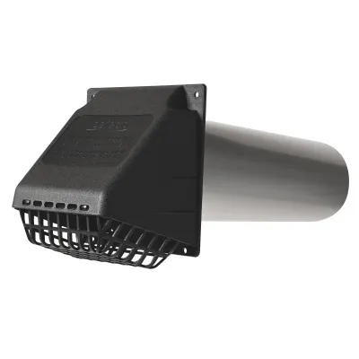 DEFLECTO RVHABLK4 - 4IN WM BLK HOOD ASMB PIPE