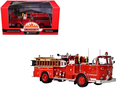 Iconic Replicas 50-0544 - 1965 Crown Firecoach Fire Engine Los Angeles County Fire Dep