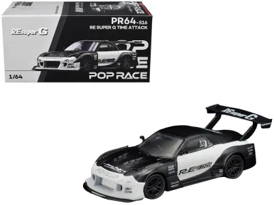 Pop Race PR640516 - Mazda RX-7 RE Super G Time Attack RHD (Right Hand Drive) Bla