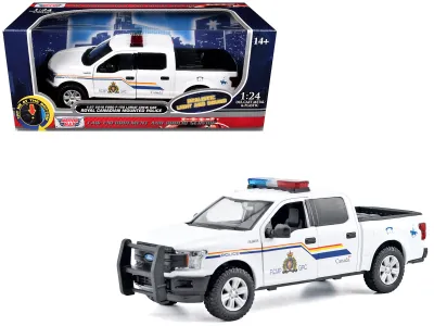 Motormax 79514 - 2019 Ford F-150 Lariat Crew Cab Pickup Truck Royal Canadian 