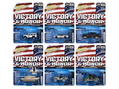 Johnny Lightning JLML013B - Military Set B of 6 pieces 2025 Release 2 Limited Edition 16
